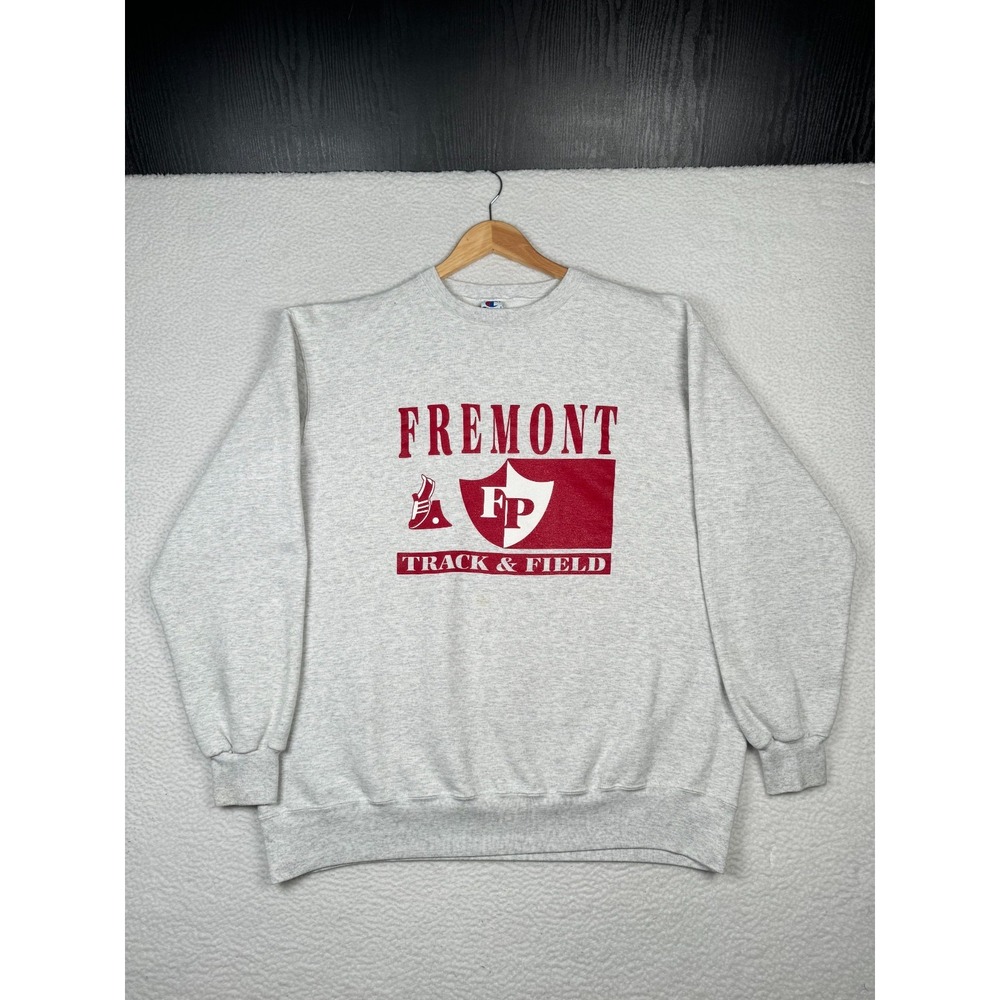 VTG 90s Champion Sweatshirt Fremont High School Track & Field - 3XL -Made in USA